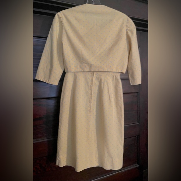 Vintage two-piece sundress and shrug. - Picture 2 of 8